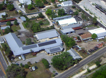 Aerial view of the Akira facility