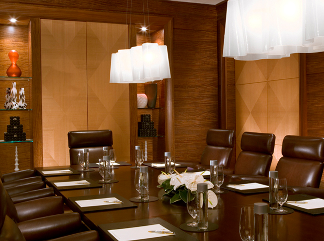Khaya boardroom wall panels